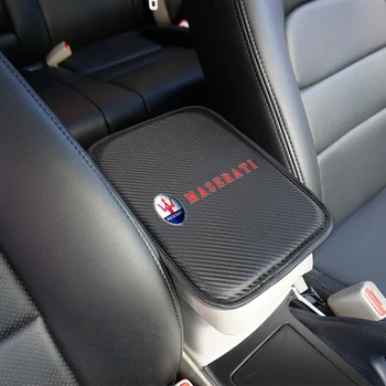 

For Maserati Quattroporte Ghibli GranTurismo Gran Levante Car Armrest Pad Covers Auto Seat Armrests Storage Protection Cushion