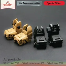 Tactical Metal Material Folding Flip Up Sight Rear Front Sight on picatinny For toy gun aiming Accessories magpul GBB AEG Hot