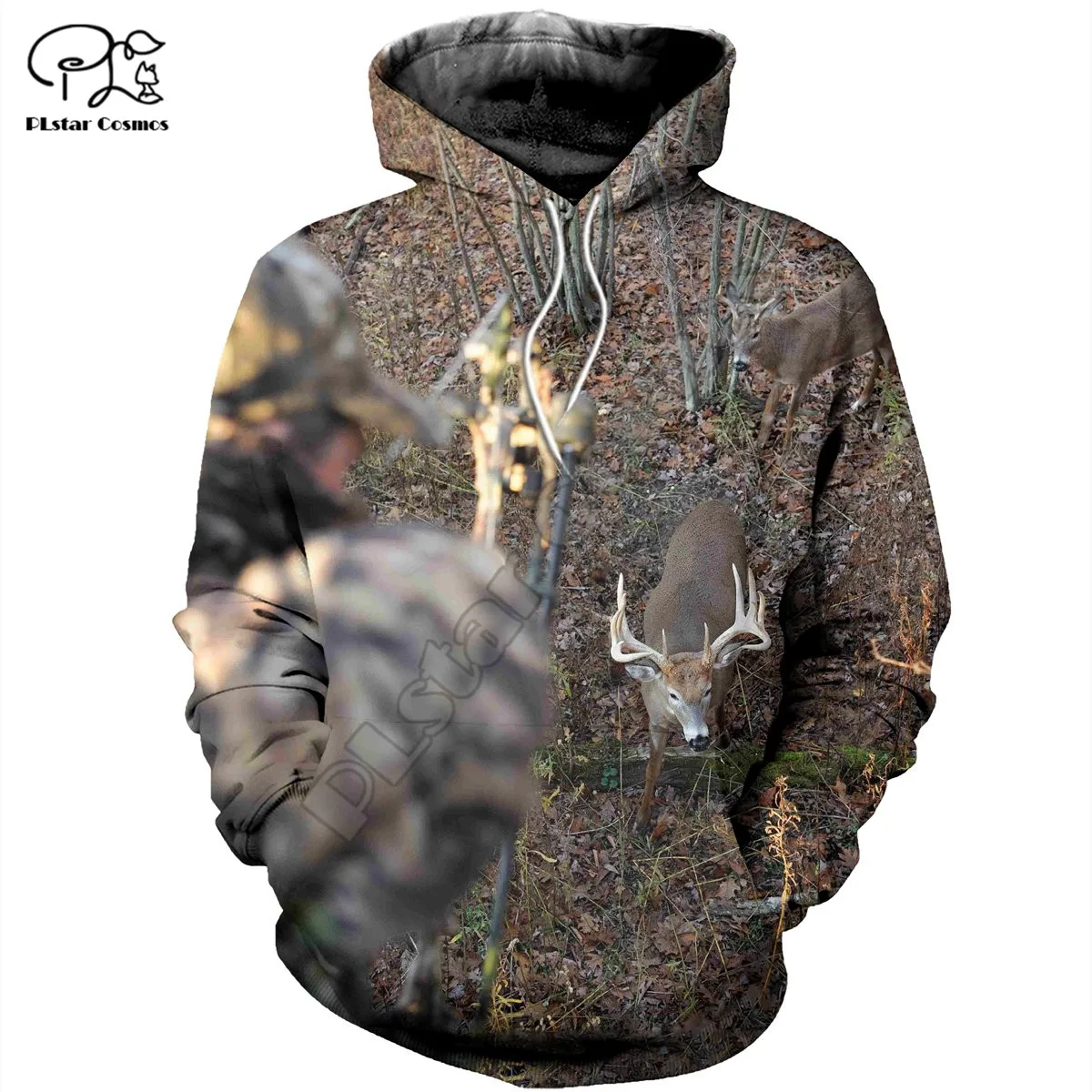 

PLstar Cosmos Beautiful Deer 3D Printed 2021 New Fashion Hoodies Sweatshirts Zip Hoded For Men/Women Casual Streetwear Style-B08