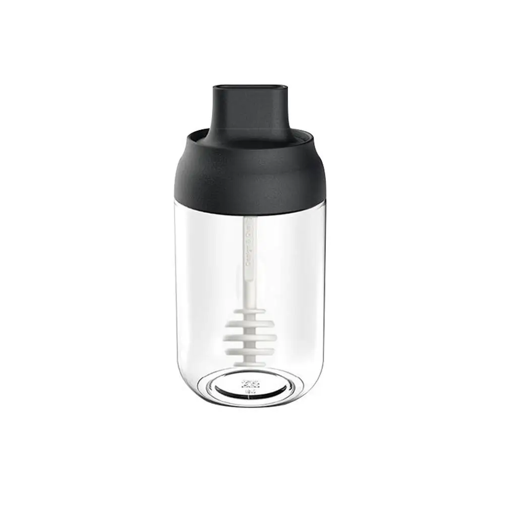 Kitchen Glass Seasonning Jars Moisture-proof Condiment Integrated Spoon And Lid Design Condiment Bottle High Quality New - Цвет: Серый