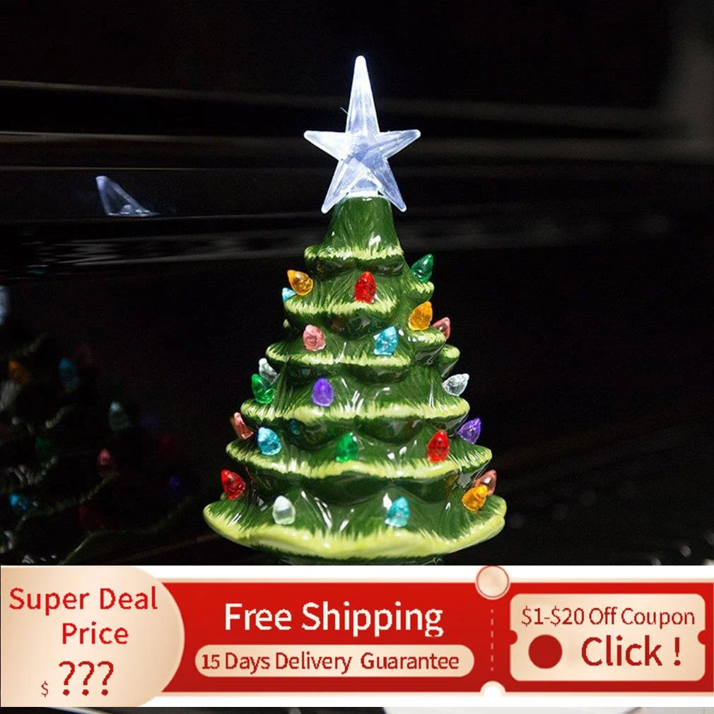 2022 Gauranteed Ship Days For Christmas Vintage Ceramic Tree Painted Ceramic Tabletop Christmas Tree Holiday  Decoration Navidad Новогодние Украшения 2022|Party Diy Decorations| -  Aliexpress