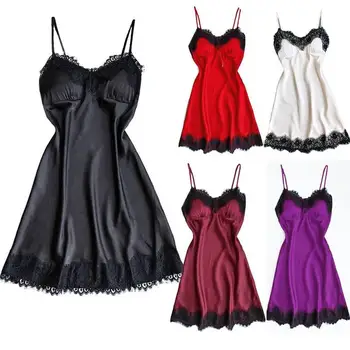 

Women Lace Nightdress For Summer Night Wear Sexy Sleeveless Nightwear New Comfortable Fashion High Quality Pijama