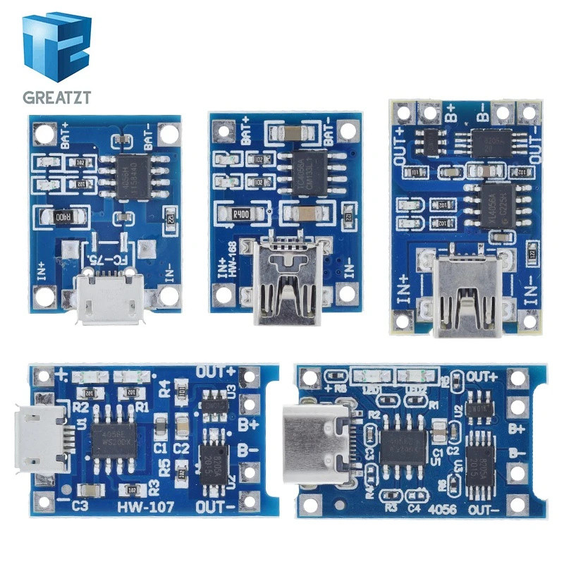 5Pcs 5V 5pin Micro USB 1A TP4056 Lithium Battery Charging Board Charger C4V5 5Pcs 5V 5pin Micro USB 1A TP4056 Lithium Battery Charging Board Charger C4V5