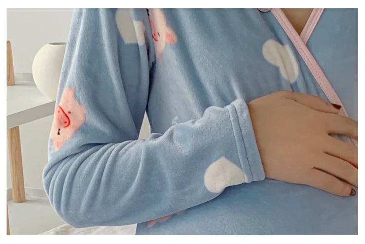 Осенний комплект из 2 предметов; пижамы для беременных и кормящих; весенние топы для беременных; осенняя одежда для сна