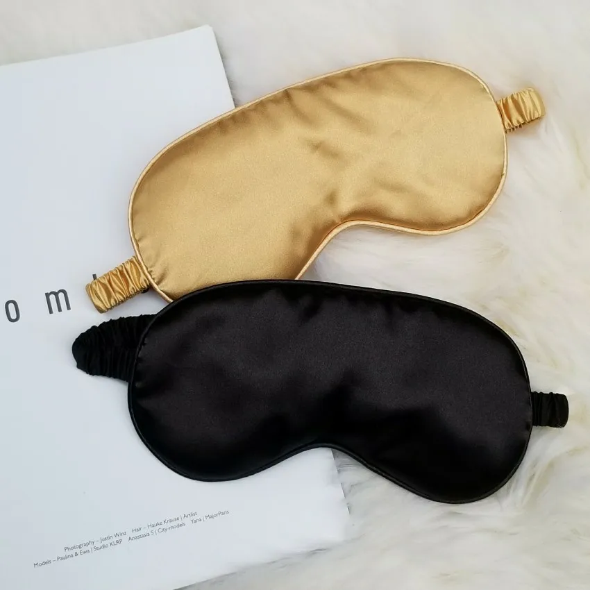 

Pajama Protection Eye Patch Sleep Shading Breathable Women's Men's Real Silk Eyeshade, Earplugs Anti-noise Three-piece Set Mitig