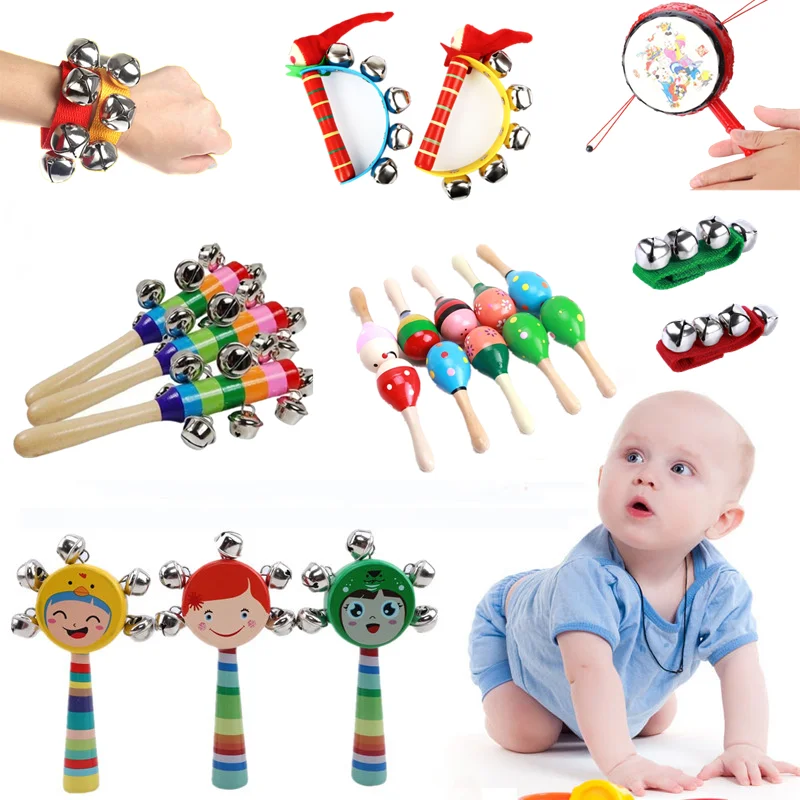 Baby Musical Toy Infant Hand Wrist Bell Jingles Shake Foot Rattles