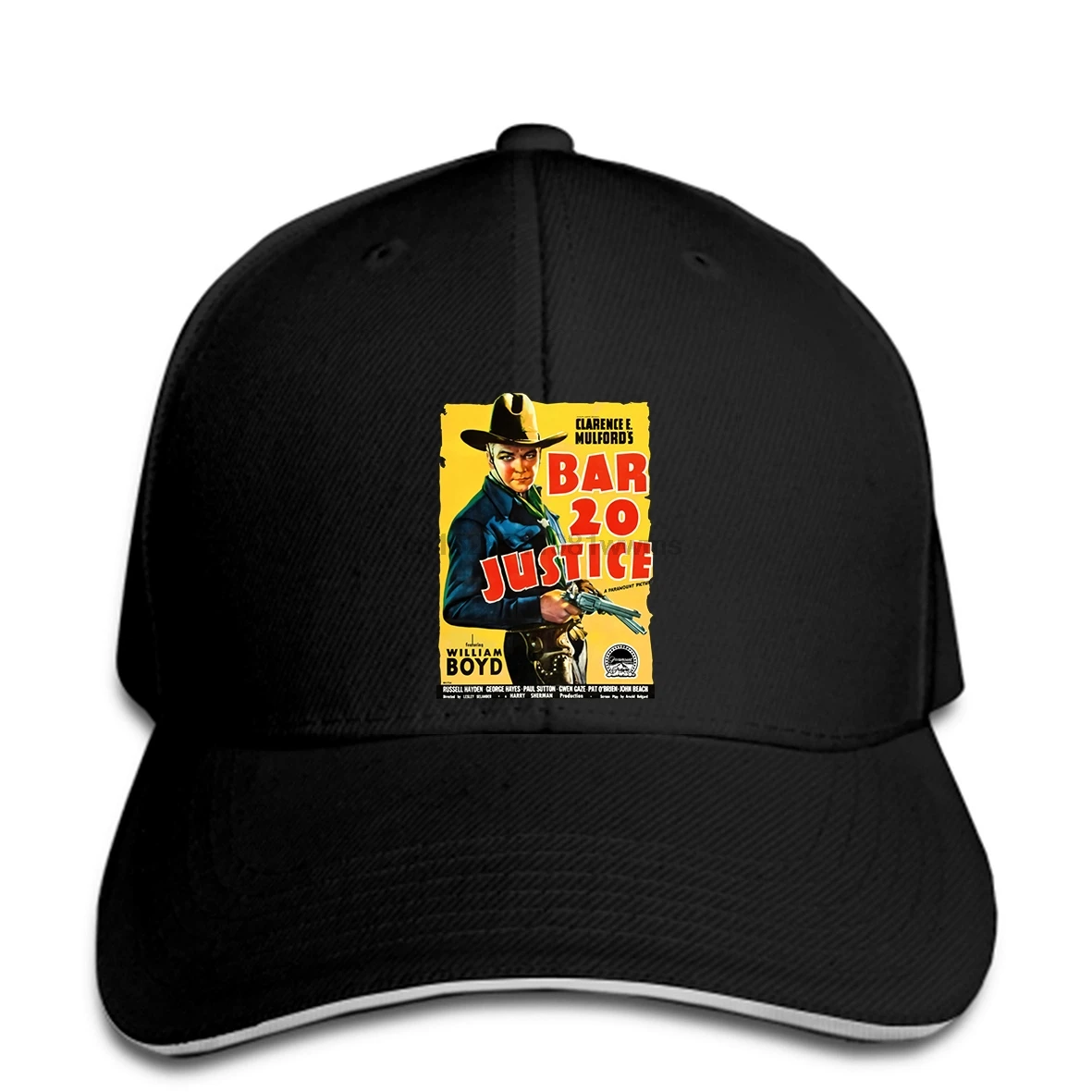 Бар 20 Justice Hopalong Cassidy Вильям Бойд западный ковбой пистолет фильм крутая Повседневная pride бейсбольная кепка мужская шляпа