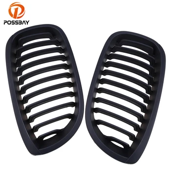 

POSSBAY Matte Black Front Center Grille Grilles for BMW 3-Series E46 325Ci/330Cd/330Ci/M3 CSL Cabrio/Cabrio 2003-2006 Facelift