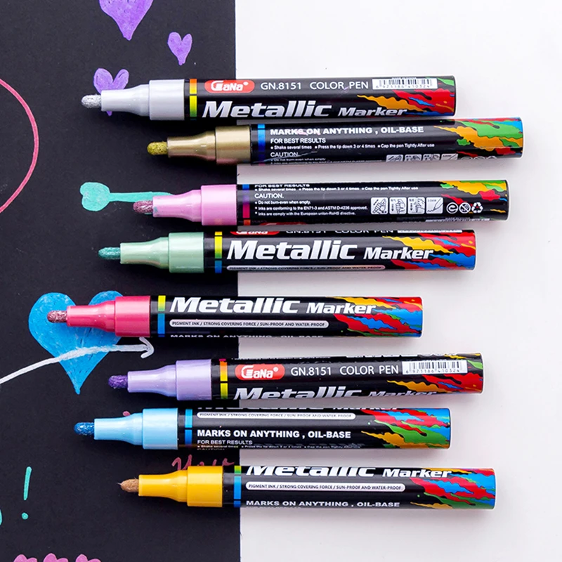 1 шт. металлические маркеры на водной основе Sharpie 3 0 мм золотистое/серебристое