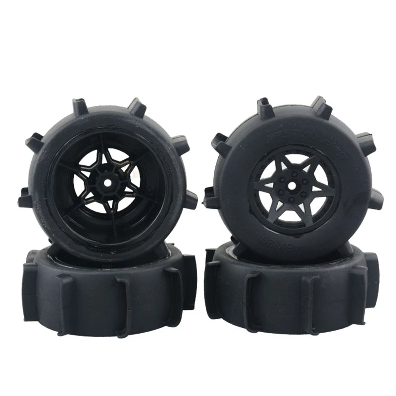 RC Car Parts Remote Control Model Cars FS 1/10 Short-course Truck Vehicle Buggy Snow Beach Tires Tire Wheels 12mm Adapter