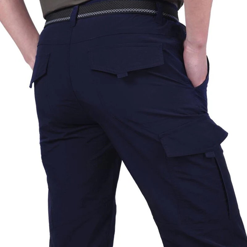 Men Hiking Pants Summer Outdoor Mountain Climbing Fishing Breathable Trousers Cool Trekking Sport Tactical Cargo Pants hiking pants
