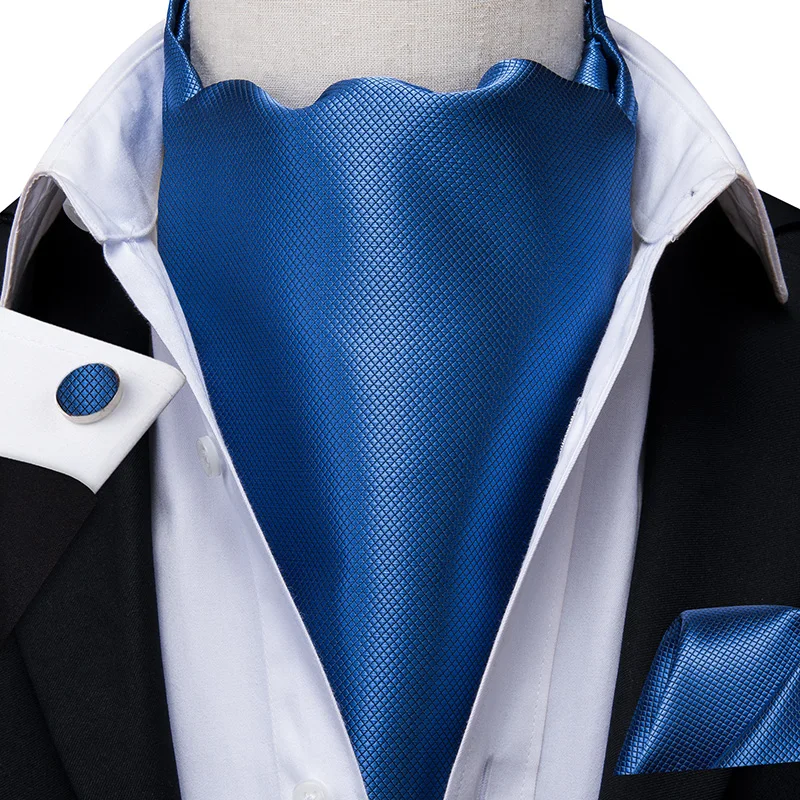 Классический Пейсли Шелковый Аскот Карманный квадратный шейный платок Ascot резинка для волос самостоятельно британский стиль джентльмен платье шарфы галстук вечерние комплект Ascot - Цвет: AS-1025