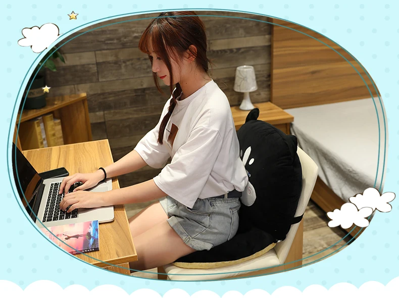 Cushion cushion one chair seat cushion lazy cushion office backrest sedentary dormitory cushion cushion