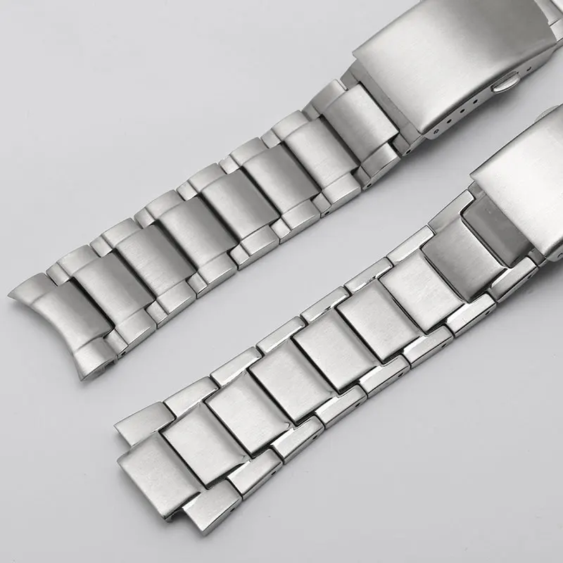 Браслет из нержавеющей стали, серебряный браслет с раскладной пряжкой, адаптация Casio EFR-526L-1A 7A, EF-526, мужские аксессуары