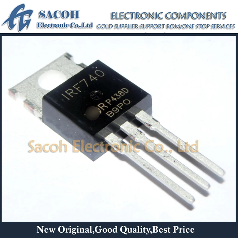 10 шт./лот IRF740 IRF740PBF или IRF740A IRF740B FHP740 740 TO-220 10A 400V N-ch MOSFET транзистор | Электронные