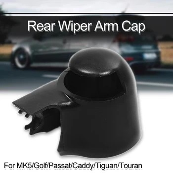 

1Pc Black Car Rear Wiper Washer Arm Blade Cover Cap For VW MK5 Golf Passat Caddy Tiguan Touran Wiper Arm Nut Cover Cap