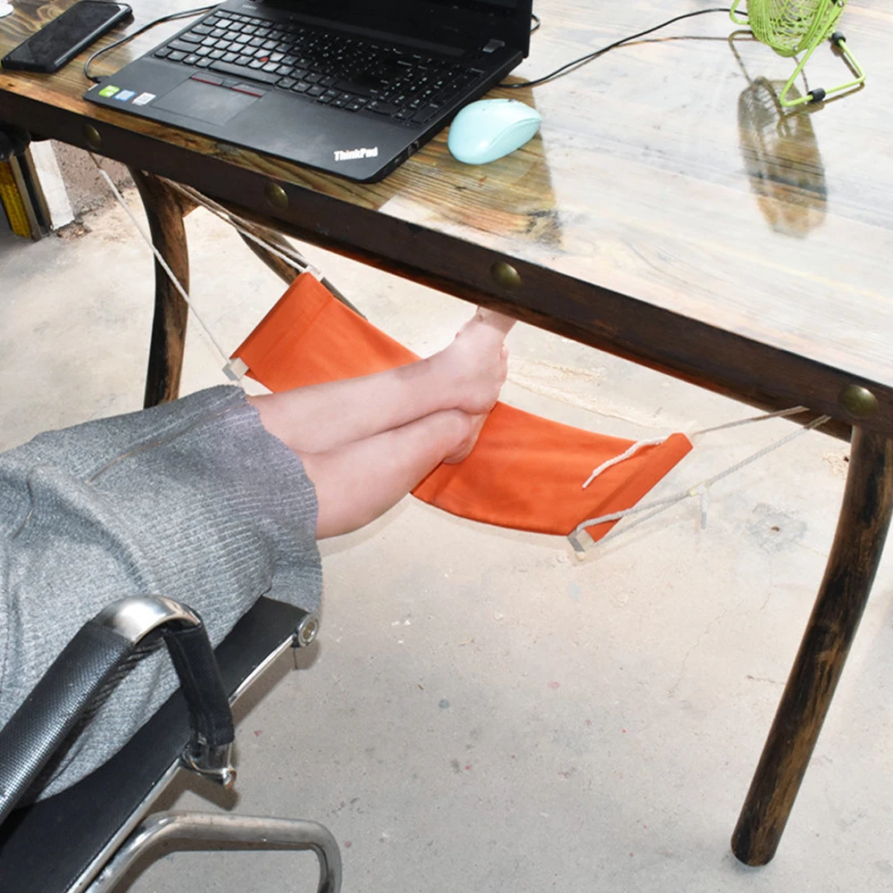 Under-Desk Foot Hammock Office Adjustable Home Office Study Footrest Desk  Swing - AliExpress