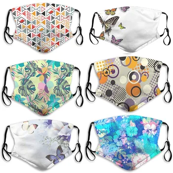 

2pcs Printing Dustproof Windproof Fog Haze PM2.5 Can Put Filter Mask Anti-Radiation Mask Mouth-muffle Mascarillas Respirator