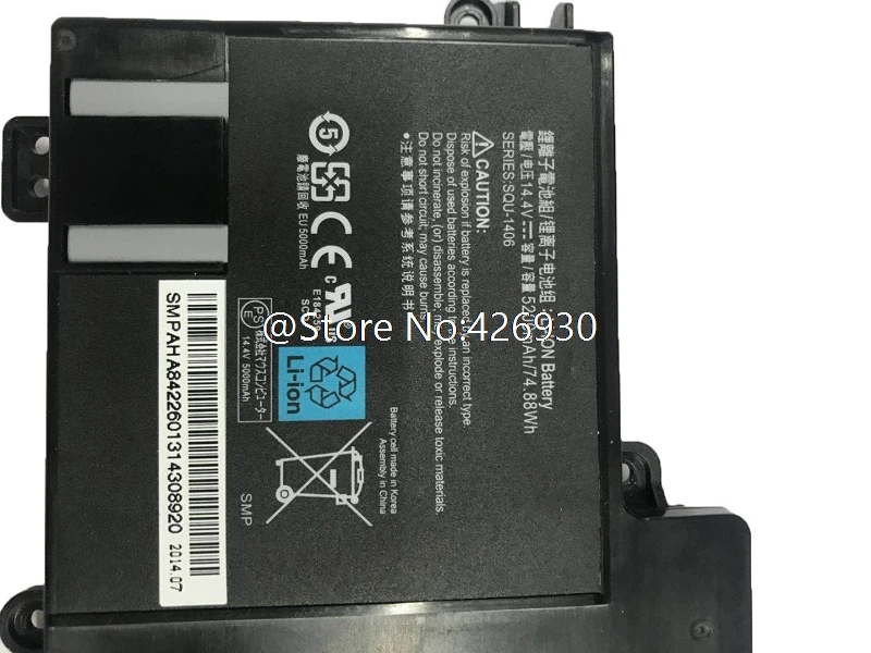 Аккумулятор для ноутбука Casper Nirvana QA G700 G800 5200 мАч 74.88WH 14,4 В