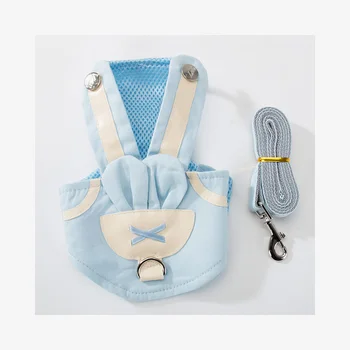 

Pet Dog Cat Bow Chest Belt Breathable Adjustable Pet Vest Small Medium Cat Dog Teddy Chihuahua Bow Chest Strap Traction Rope