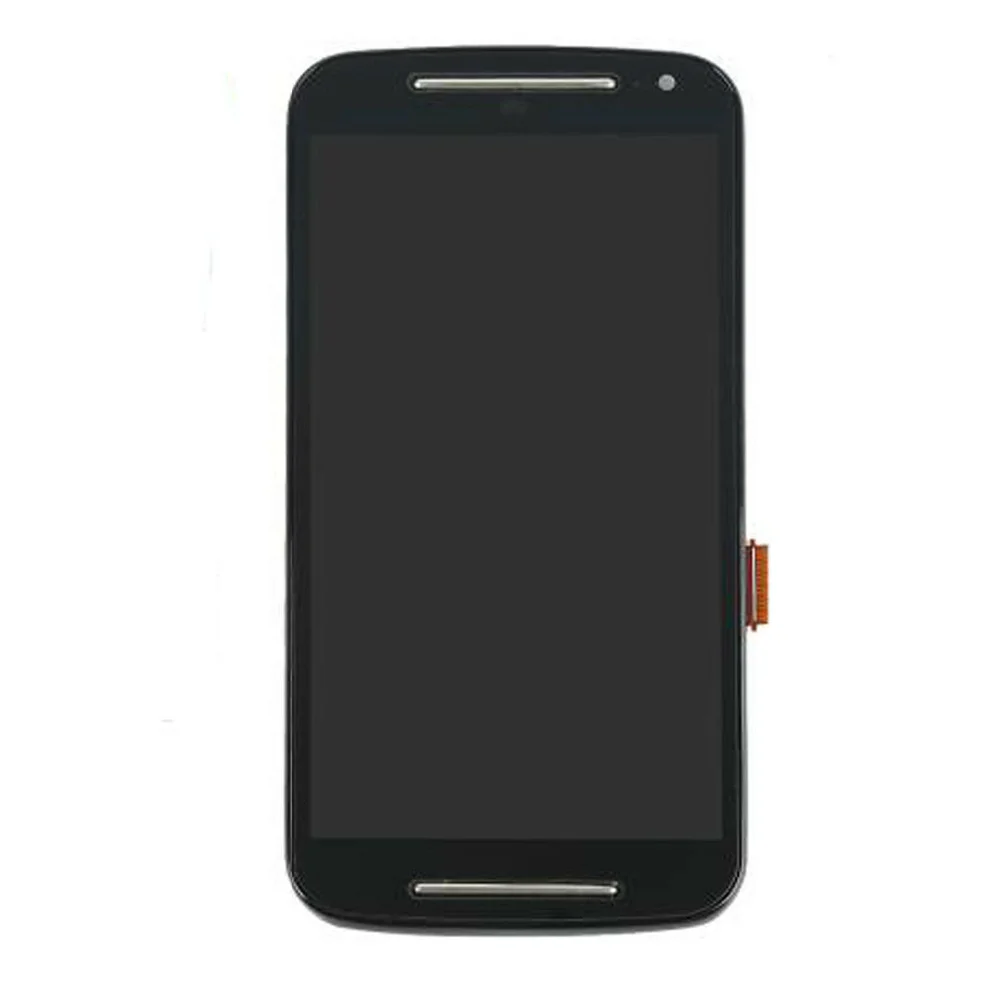 Протестирован для Moto G2 ЖК-дисплей с кодирующий преобразователь сенсорного экрана в сборе с рамкой для Motorola Moto G2 XT1063 XT1064 XT1068