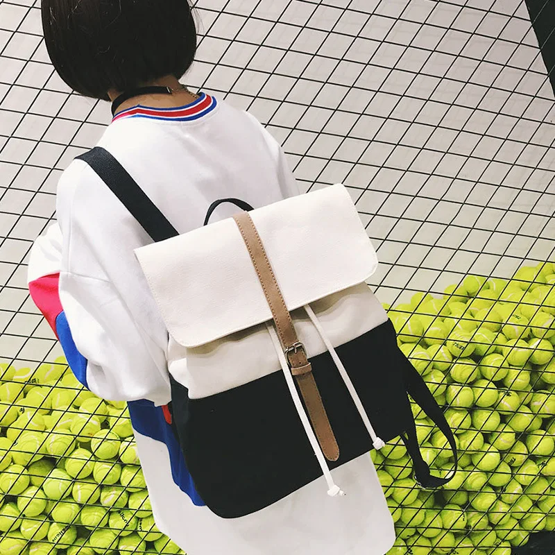 Женская сумка, корейский школьный рюкзак Harajuku, рюкзак для колледжа, Холщовый Рюкзак для кампуса