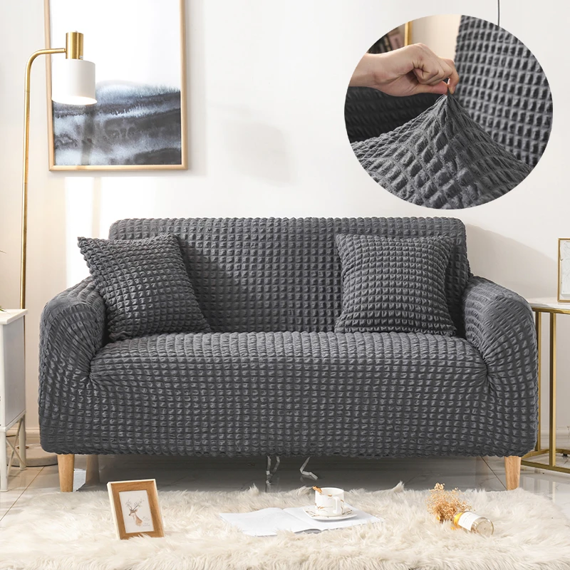 

Sofa Cover 3D Bubble lattice Couch Cover Universal Furniture Covers 1/2/3/4 seater Living Room Armchair Slipcover