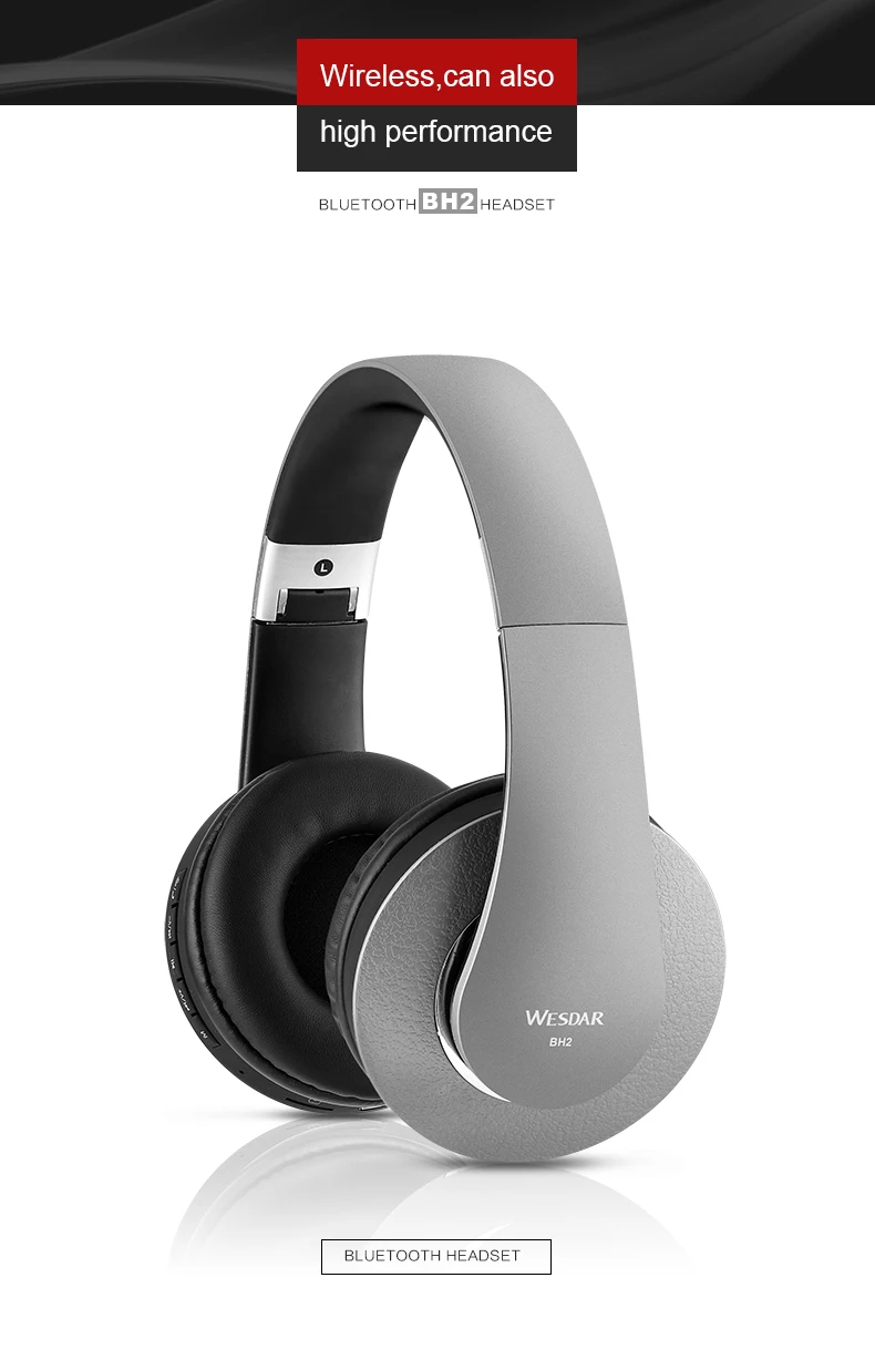 WESDAR WBH-BH2 Bluetooth беспроводные наушники для xiaomi huawei samsung Iphone
