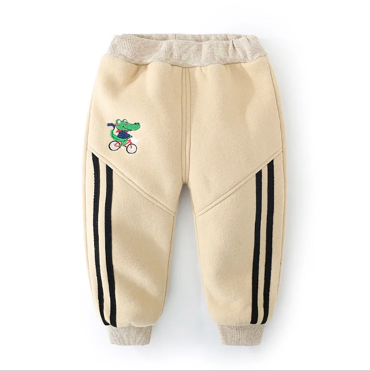 Boys warm pants winter kids casual cotton thick velvet trousers for baby boys children sports snow wear clothing boys outfits