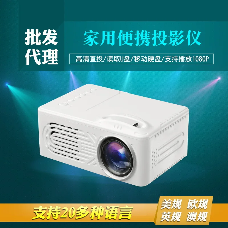 

Projector New Style 814 Built-in Battery Mini Micro Projector LED Portable Household Support 1080P High-definition