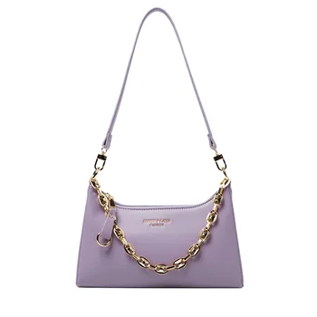 

Pure color simple PU leather bags for women 2020 chain luxury women's bag bolsos para mujer fashion Women Shoulder Messenger bag