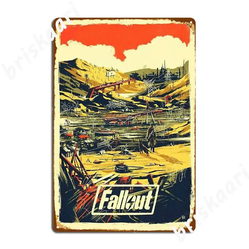 Металлическая вывеска Fallouts металлическая винтажный жестяной плакат для клуба