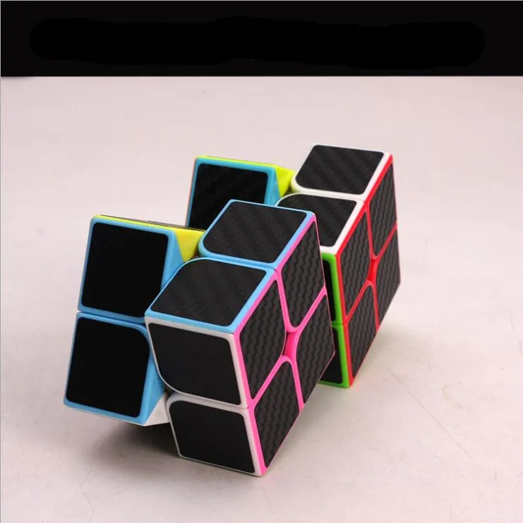 Z cube магический куб скоростной куб 2X2X2 гладкая Магическая наклейка из углеродного волокна кубик скорости Рубикс крутые детские игрушки