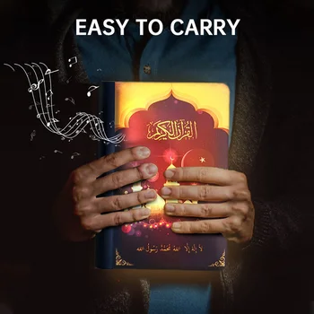 

USB Quran Speaker Mosque Wireless Home Decoration Book Shape Remote Control Small School Gift Bluetooth 4.0 Colorful LED Light