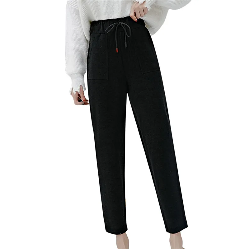 Женские брюки женские осенние и зимние флисовые эластичные легинсы узкие