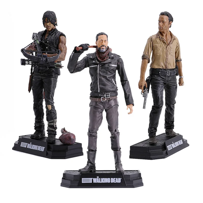 

The Walking Dead Season 8 Rick Daryl Negan Original Action Figures Hot Toys Collection Desk Decoration