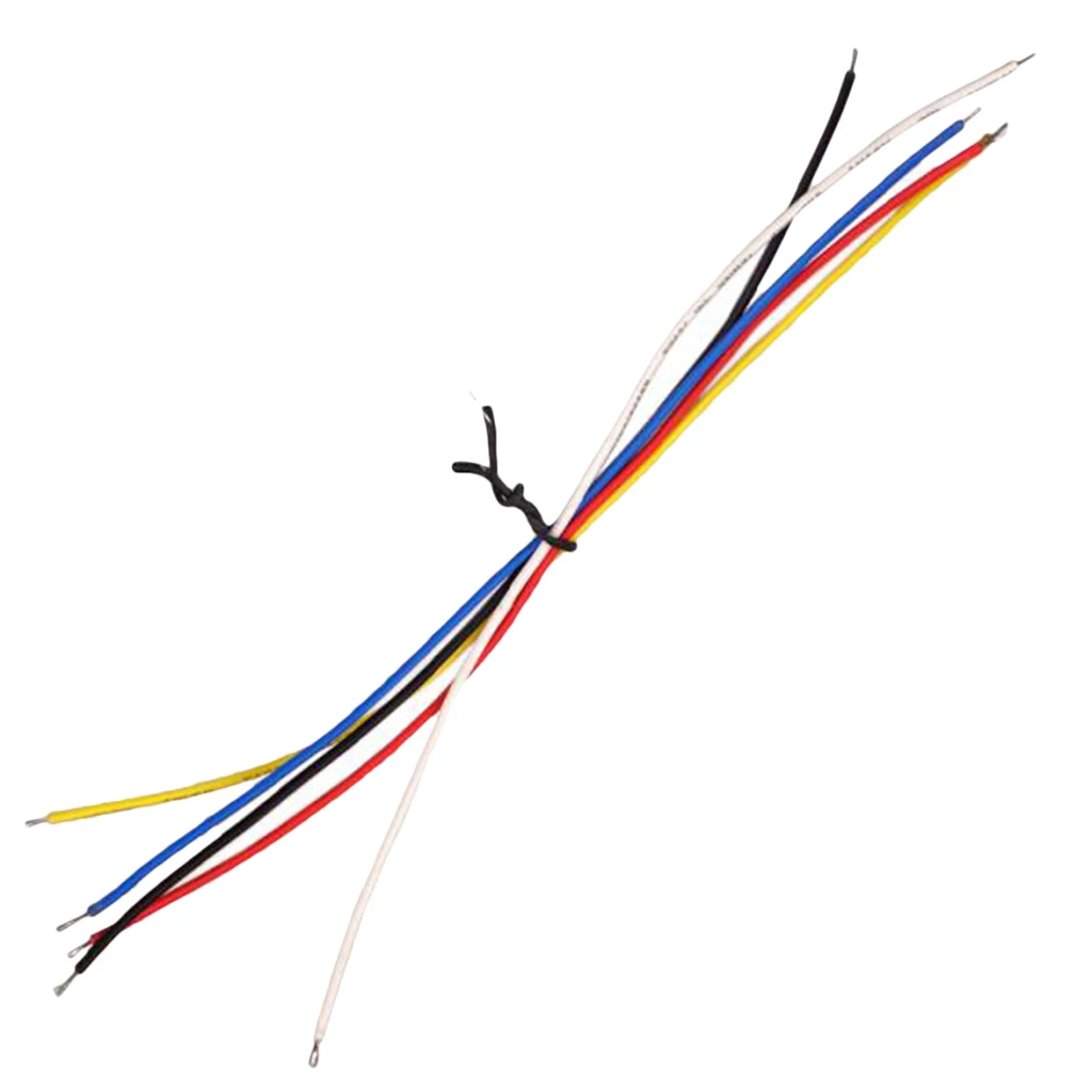 Tooyful 10Pcs 19cm Colorful Inner Circuit System Connecting Wire Cable Circuit Line Electric Guitar Bass Parts Guitarist Tools