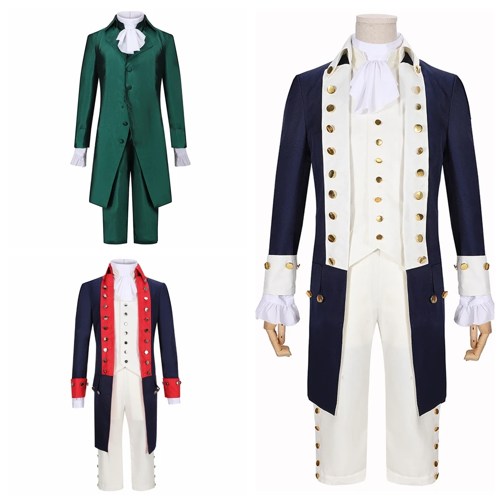 

Alexander Hamilton Musical Rock Opera Concert Cosplay Costume Man Stage Outfit Halloween Carnival Shows Cloth