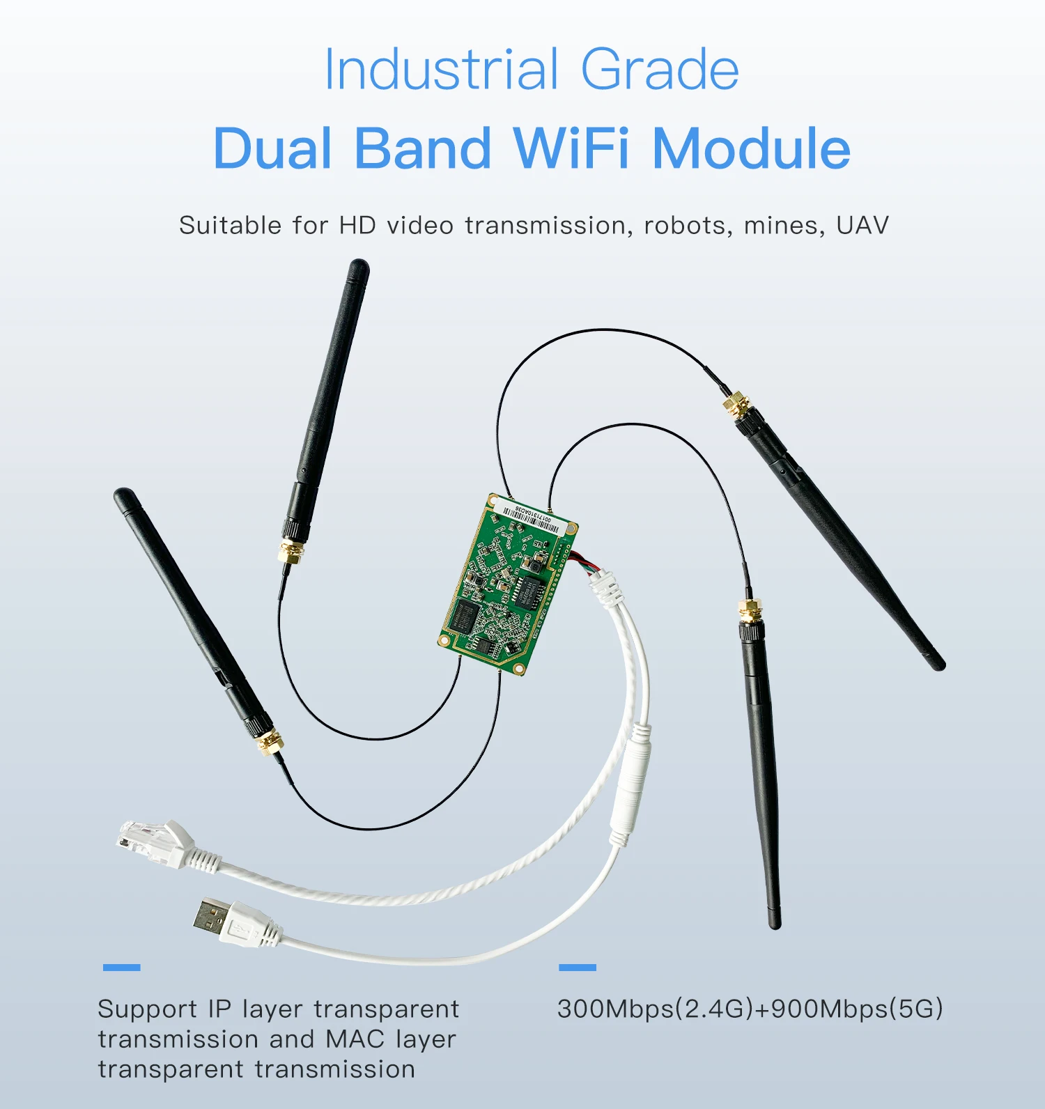 Módulo wifi dual-band vm5g vonet, módulo de