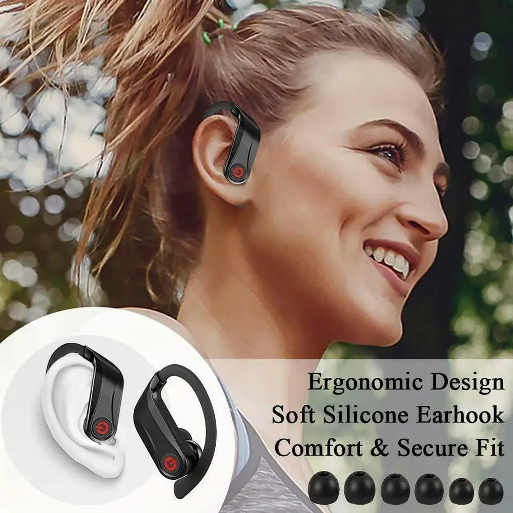 Беспроводные наушники HBQ Q62 TWS Bluetooth 5 0 крючок для наушников спорта зарядка чехол