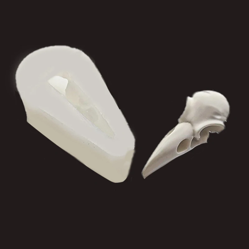 

Halloween Silicone Raven Skull Mold Bird Beak Skeleton Head Mold Crow Mold Jewelry Making Resin Reusable Tools UV Resin Molds