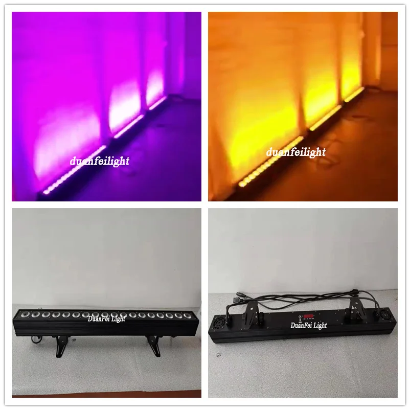 20-Лот 18 шт. ватт led rgbwa uv настенная шайба бар Крытый dmx512 линейный wash lyre Вт rgwba | Лампы