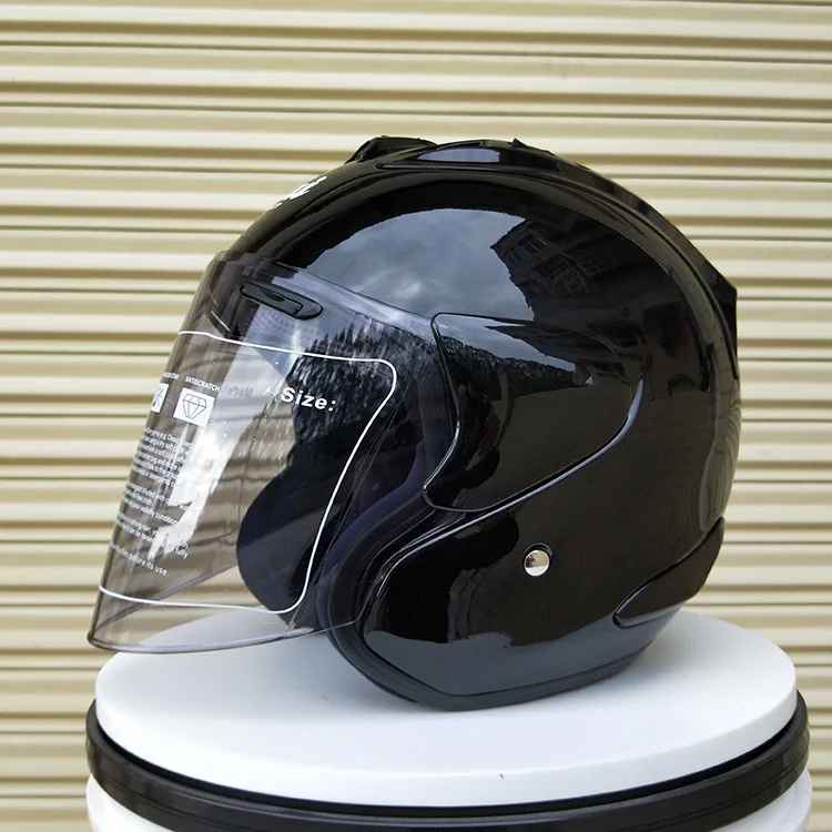 ARAI R4 мотоциклетный шлем 3/4, с открытым лицом, винтажный, Casco, мото, ГИДРОЦИКЛ, велосипедный шлем, ретро, одобренный ECE, мотоциклетный шлем - Цвет: Черный