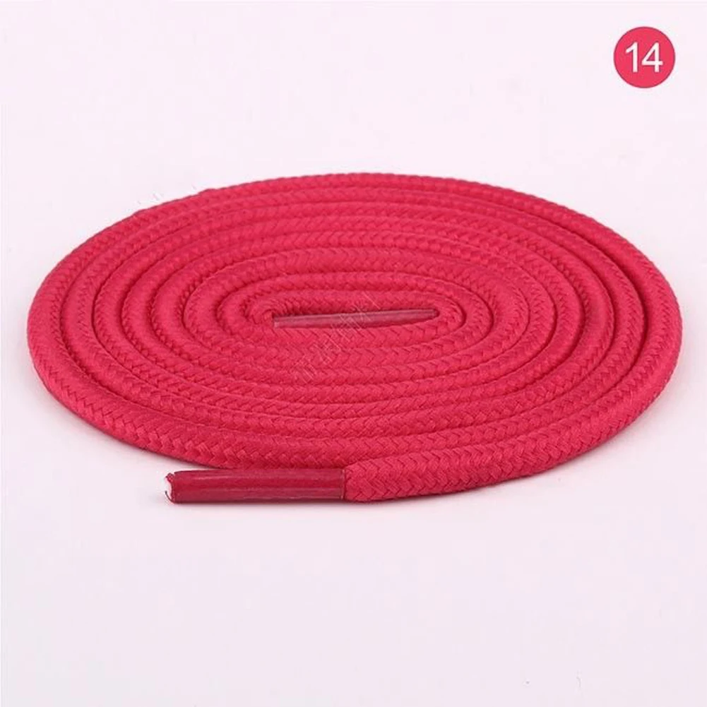 2022 New Shoelace Unisex Ropes Multicolor Waxed Round Cord Dress Shoe Laces Diy High Quality Solid 70-160Cm Colourful Shoelace