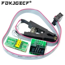 Обновленная версия SOIC8 SOP8 тестовый зажим для EEPROM 93CXX / 25CXX / 24CXX программирование в цепи + 2 адаптера