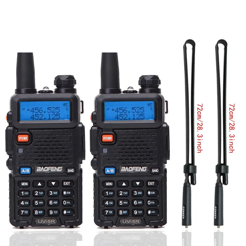 Рация Baofeng Двухдиапазонная рация VHF 136-174 МГц и UHF 400-520 UV5R 2 шт. | Мобильные телефоны