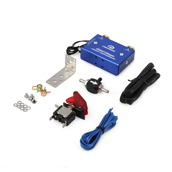 

Blue Dual Stage Electronic Turbo/Turbocharger Psi Boost Controller Kit/w Switch YC101627