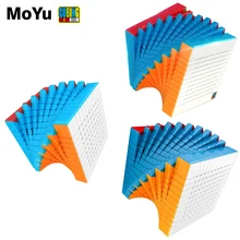 Moyu meilong 12x12 11x11 10x10 cubo mágico cubingsala de aula meilong quebra-cabeça stickerless adesivos meilong crianças bebê cubo
