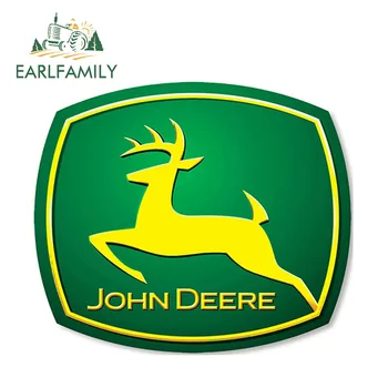 

EARLFAMILY 13cm x 11cm Vinyl Stickers for JOHN DEERE Farm Tractor Gator AUTO MOTO Car Skate Tuning B 39 Decal Gas Fuel Tank Cap