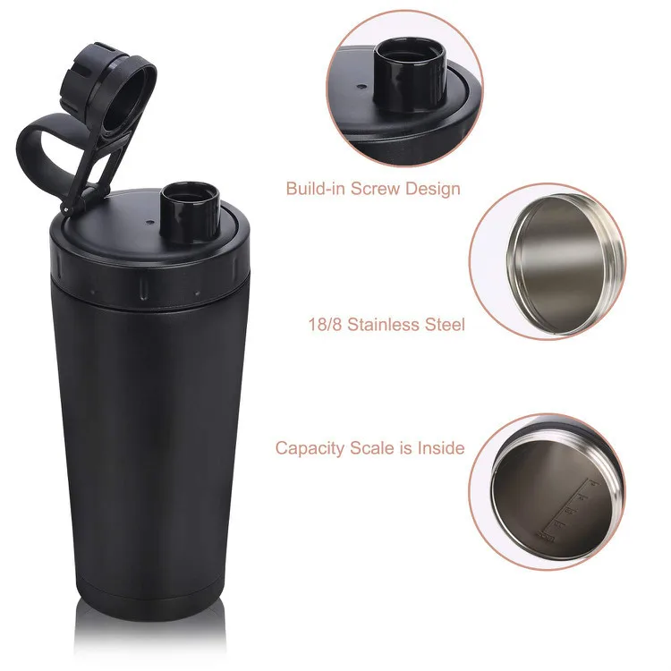 

Hot Selling Sports Shake Cup Men's Fitness Cup Milkshake Cup Mixing Ball Protein Powder Large Capacity Portable Glass